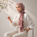 Dusty Rose Bloom Premium Hijab