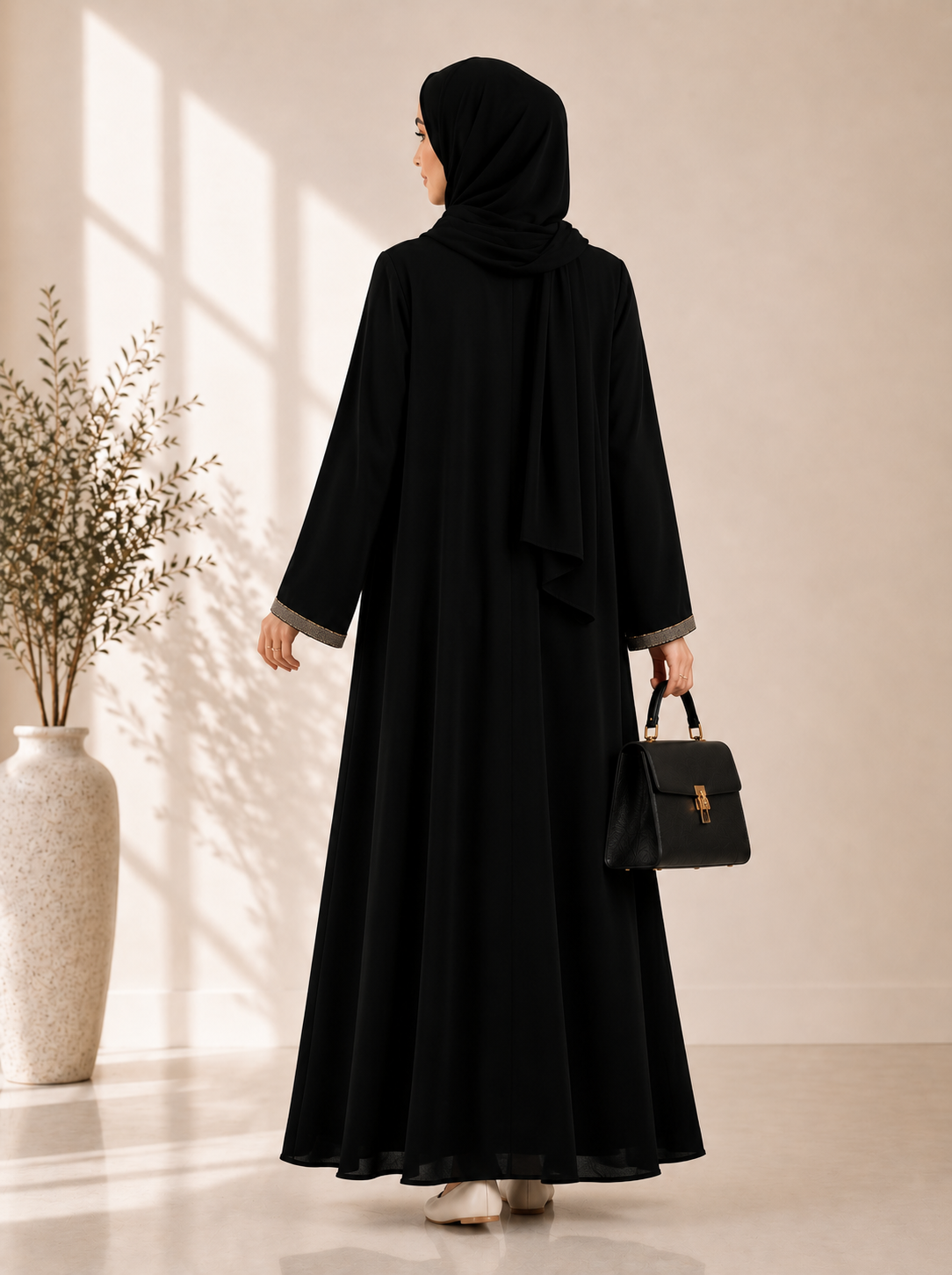 Luxury Cotton Modest Abaya
