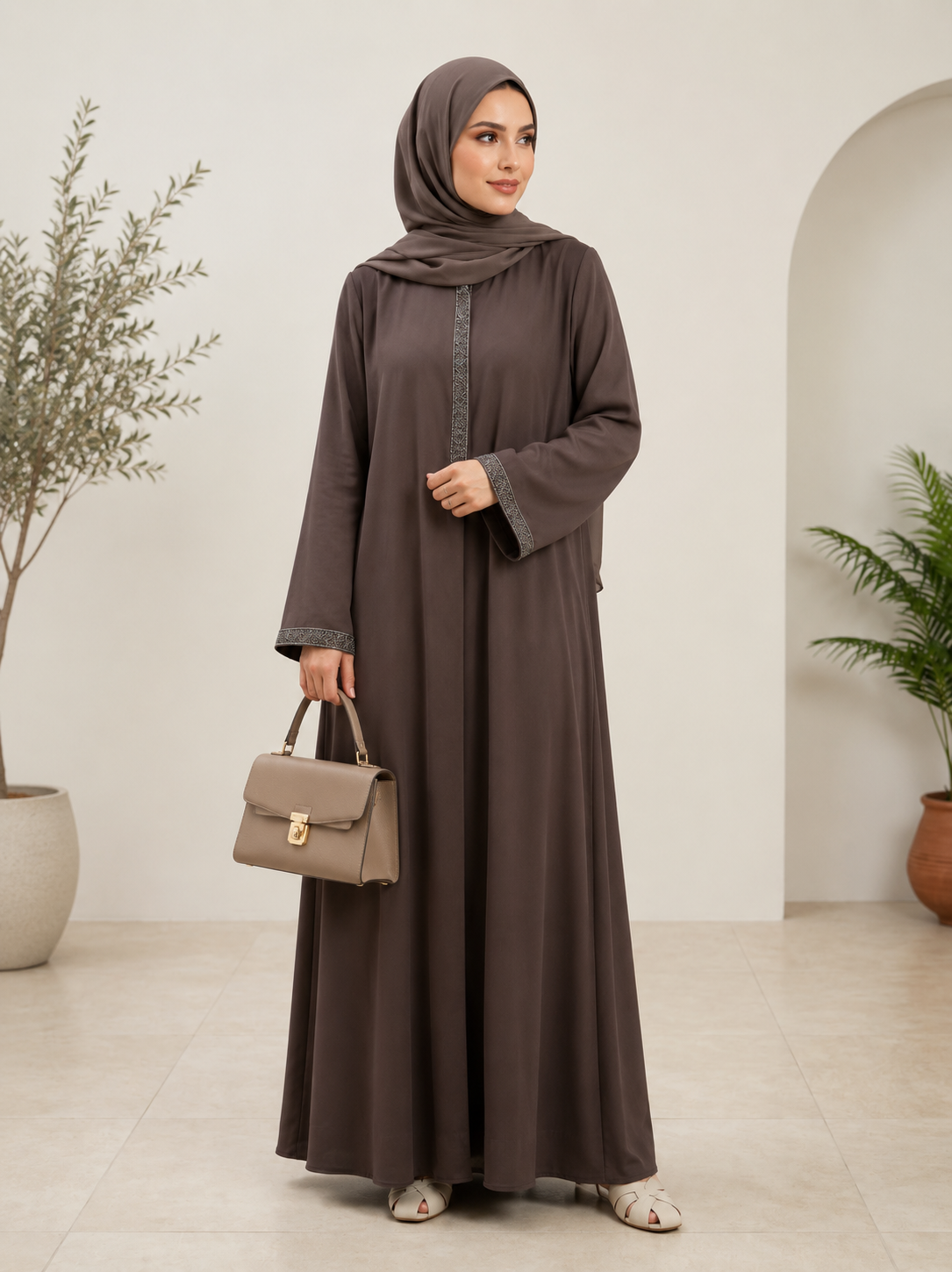 Luxury Cotton Modest Abaya