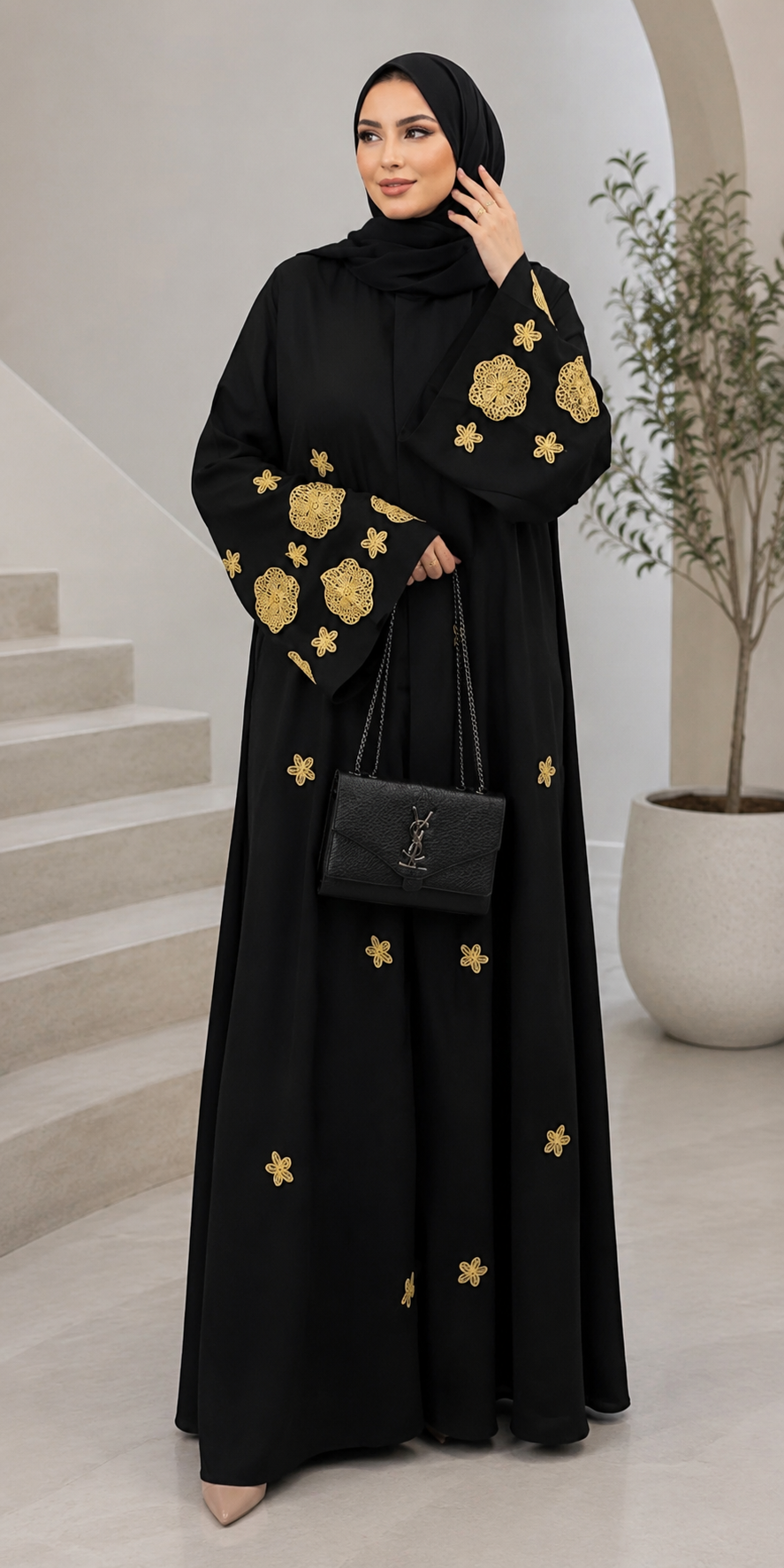 Premium Embroidered  Abaya