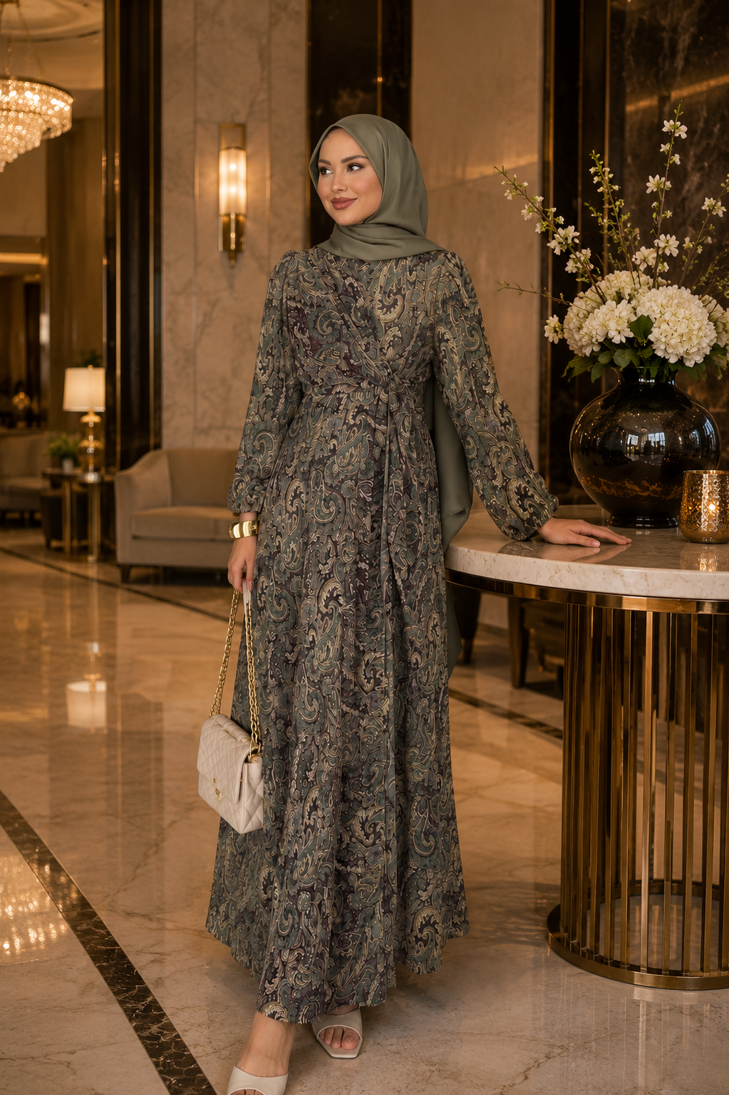 Elegant Chiffon Maxi Dress