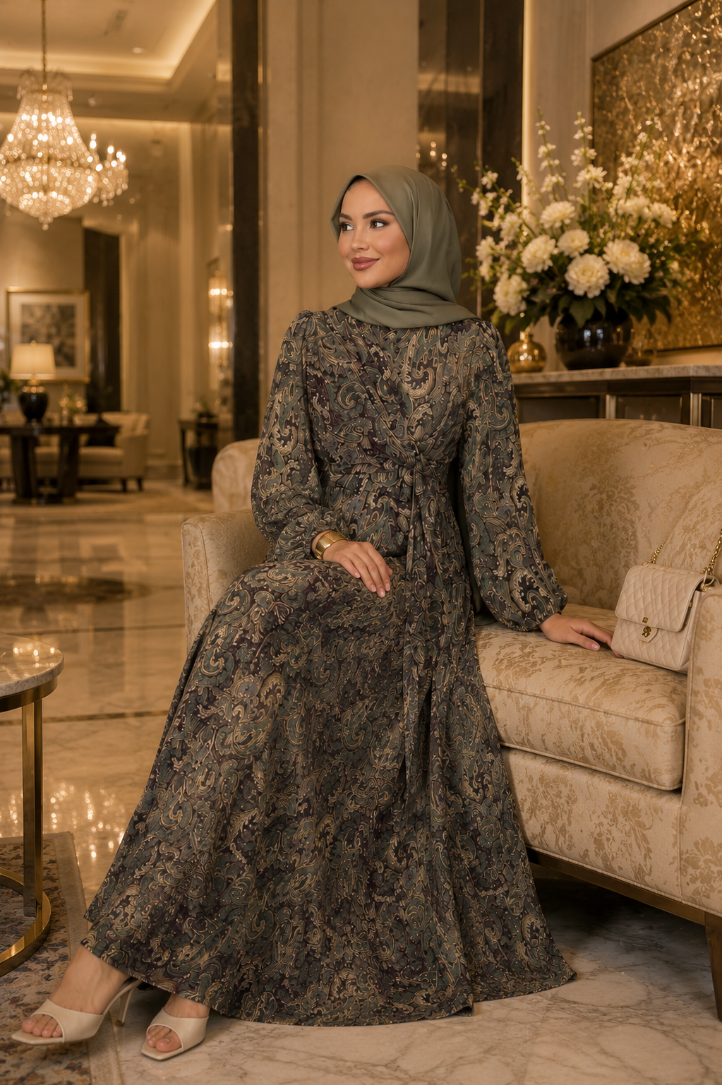Elegant Chiffon Maxi Dress