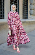 Floral Maxi Dress – Pink Bloom