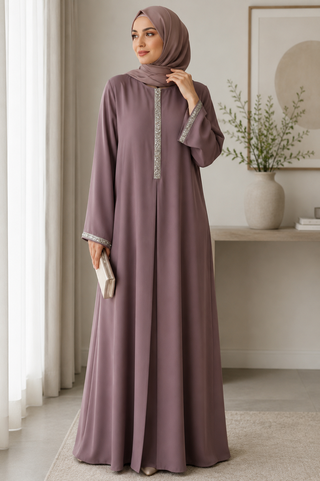 Luxury Cotton Modest Abaya