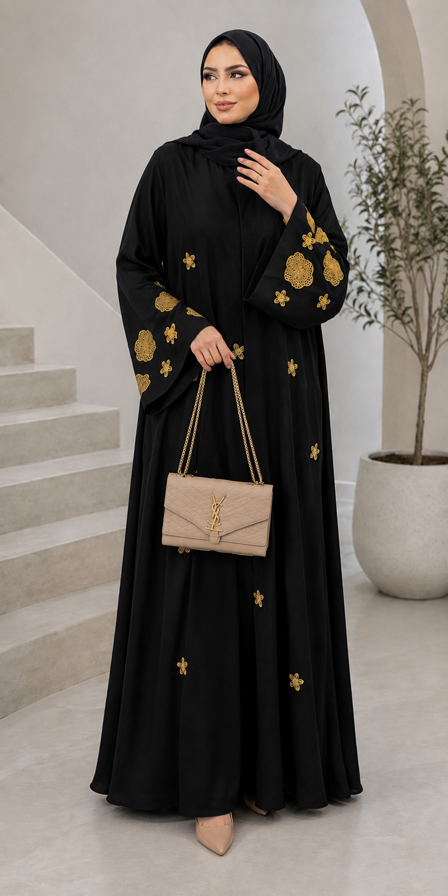 Premium Embroidered  Abaya